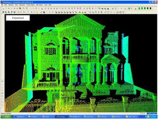 Gambar-3. Contoh permodelan TLS untuk bangunan yang memiliki nilai heritage tinggi